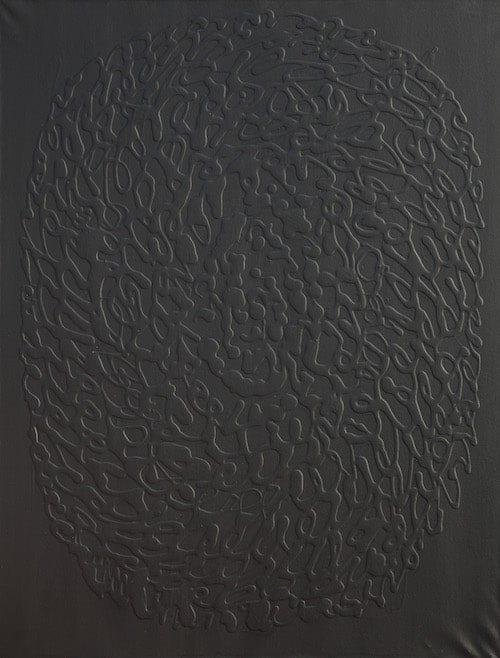 <b>Memòria en negre</b> – 1982<br>Mixta / tela<br>116x89cm.